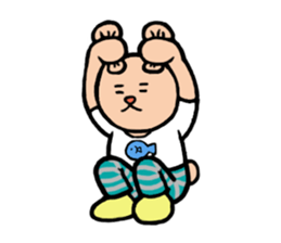 Fashionable rabbit Popo sticker #3005286