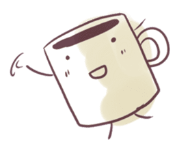 cafe mug sticker #3005659