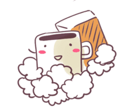 cafe mug sticker #3005661