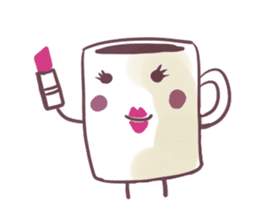 cafe mug sticker #3005673