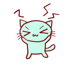 Four Colorful Cats sticker #3005899