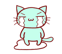 Four Colorful Cats sticker #3005923