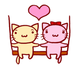 Four Colorful Cats sticker #3005928