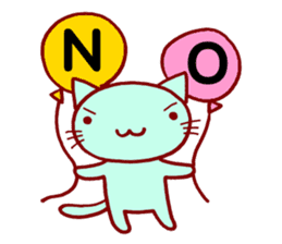 Four Colorful Cats sticker #3005930