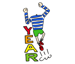 Mr.55 heads high sticker #3006826