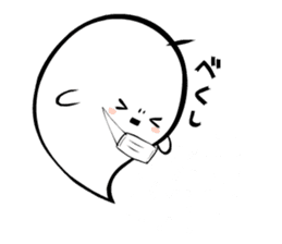 A spook is in fragile health. sticker #3007293