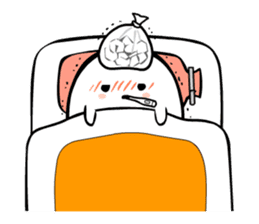 A spook is in fragile health. sticker #3007295