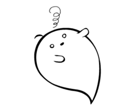 A spook is in fragile health. sticker #3007300