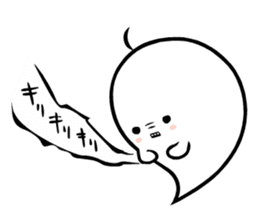 A spook is in fragile health. sticker #3007303