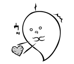 A spook is in fragile health. sticker #3007306