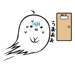 A spook is in fragile health. sticker #3007311