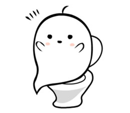 A spook is in fragile health. sticker #3007312