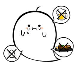 A spook is in fragile health. sticker #3007315