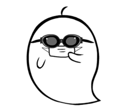 A spook is in fragile health. sticker #3007320