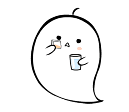 A spook is in fragile health. sticker #3007327