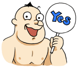 Strange Mohawk Man sticker #3007731