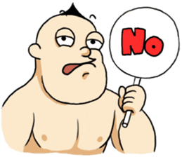 Strange Mohawk Man sticker #3007732