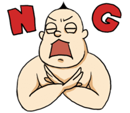 Strange Mohawk Man sticker #3007734