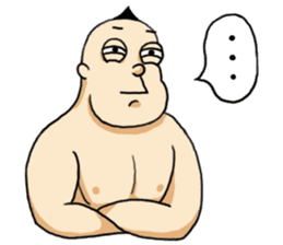 Strange Mohawk Man sticker #3007739