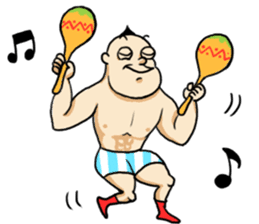 Strange Mohawk Man sticker #3007760