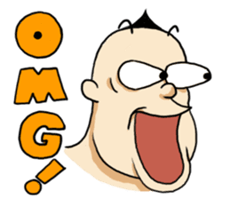 Strange Mohawk Man sticker #3007765