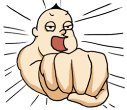 Strange Mohawk Man sticker #3007769