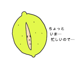Lemon man 3 sticker #3008368