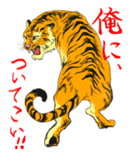 i am higth pride tiger sticker #3009738
