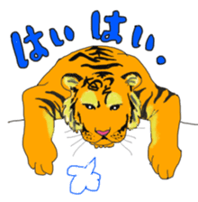 i am higth pride tiger sticker #3009746