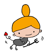 A Little girl's mind sticker #3009796