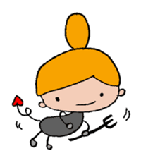 A Little girl's mind sticker #3009796