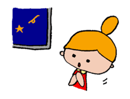 A Little girl's mind sticker #3009810