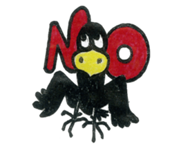 Crow a narcissist sticker #3010475