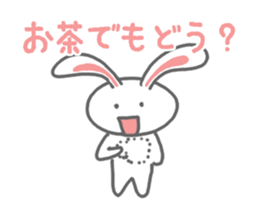A single word rabbit sticker #3010867