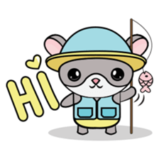 Hamster and Fish sticker #3011411