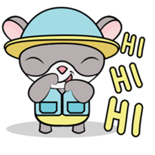 Hamster and Fish sticker #3011416