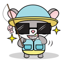 Hamster and Fish sticker #3011423