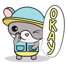 Hamster and Fish sticker #3011426