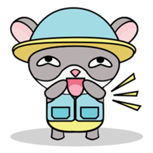 Hamster and Fish sticker #3011427