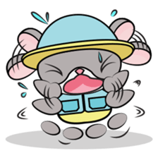 Hamster and Fish sticker #3011429