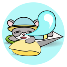 Hamster and Fish sticker #3011432