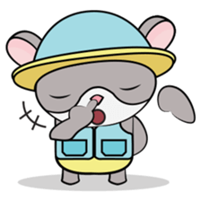 Hamster and Fish sticker #3011436