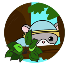 Hamster and Fish sticker #3011438