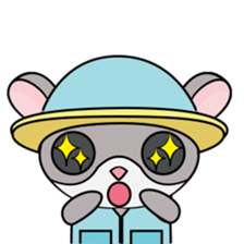 Hamster and Fish sticker #3011443