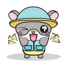 Hamster and Fish sticker #3011446