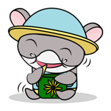 Hamster and Fish sticker #3011447