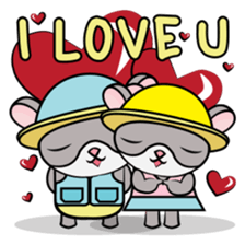 Hamster and Fish sticker #3011450