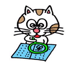 Kyi of mischief cat sticker #3011494