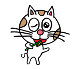 Kyi of mischief cat sticker #3011517