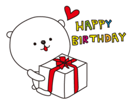 The white bear for events sticker #3011611